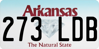 AR license plate 273LDB
