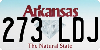 AR license plate 273LDJ