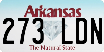 AR license plate 273LDN