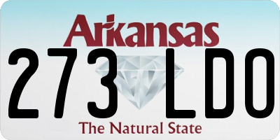 AR license plate 273LDO