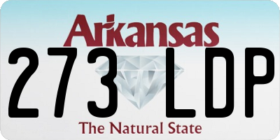 AR license plate 273LDP
