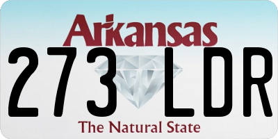 AR license plate 273LDR