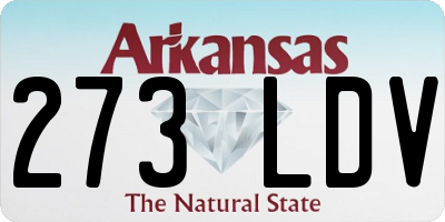 AR license plate 273LDV