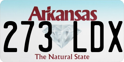 AR license plate 273LDX