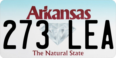 AR license plate 273LEA