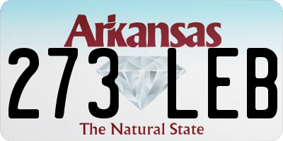AR license plate 273LEB