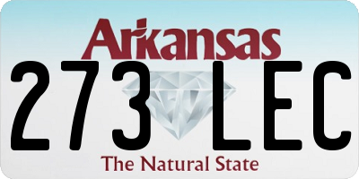 AR license plate 273LEC