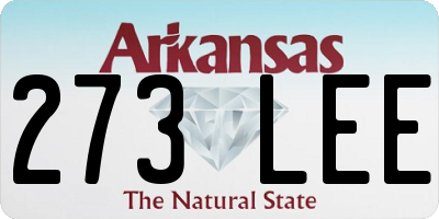 AR license plate 273LEE