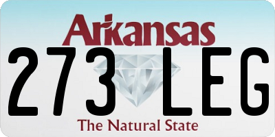 AR license plate 273LEG