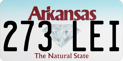 AR license plate 273LEI