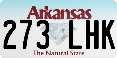 AR license plate 273LHK