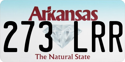 AR license plate 273LRR