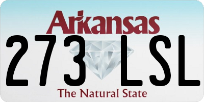 AR license plate 273LSL