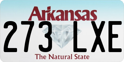 AR license plate 273LXE