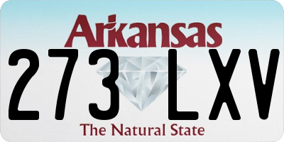 AR license plate 273LXV