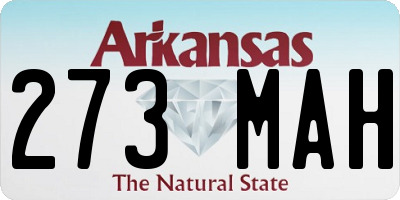 AR license plate 273MAH