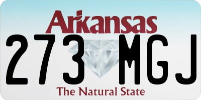 AR license plate 273MGJ