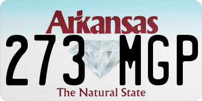 AR license plate 273MGP