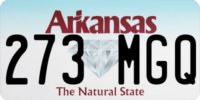AR license plate 273MGQ