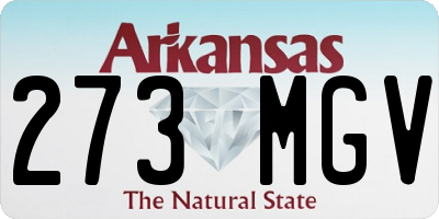 AR license plate 273MGV