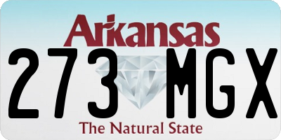 AR license plate 273MGX