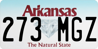 AR license plate 273MGZ