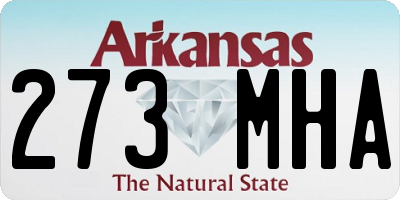 AR license plate 273MHA