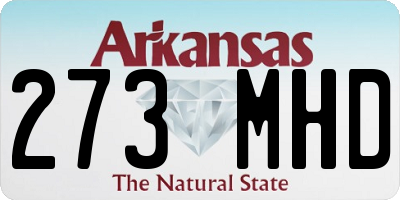 AR license plate 273MHD