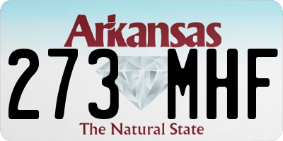 AR license plate 273MHF