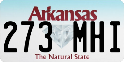 AR license plate 273MHI
