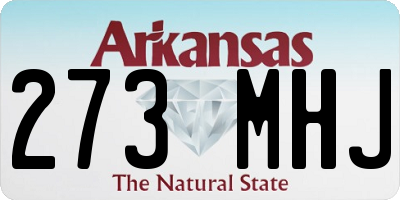 AR license plate 273MHJ