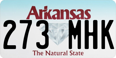 AR license plate 273MHK
