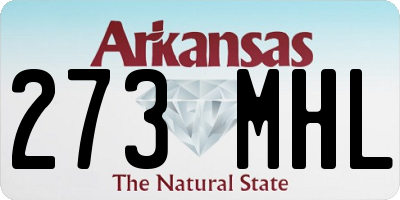AR license plate 273MHL
