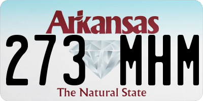 AR license plate 273MHM
