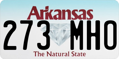 AR license plate 273MHO