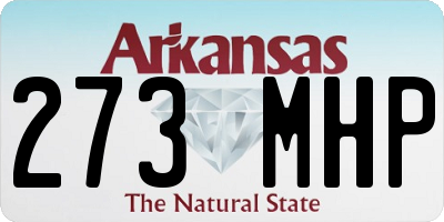 AR license plate 273MHP