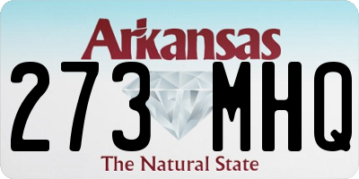 AR license plate 273MHQ