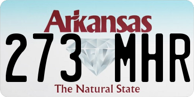 AR license plate 273MHR