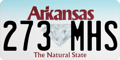 AR license plate 273MHS