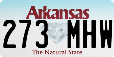 AR license plate 273MHW