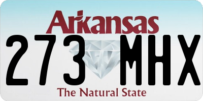 AR license plate 273MHX