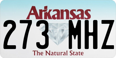 AR license plate 273MHZ