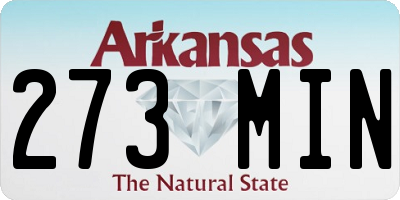 AR license plate 273MIN
