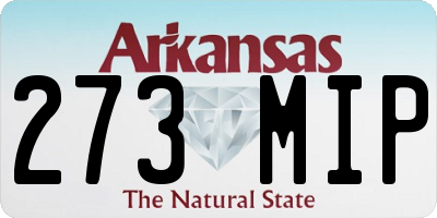 AR license plate 273MIP