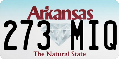 AR license plate 273MIQ