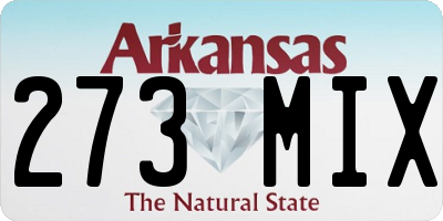 AR license plate 273MIX