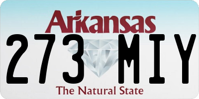 AR license plate 273MIY