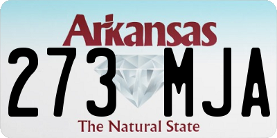 AR license plate 273MJA