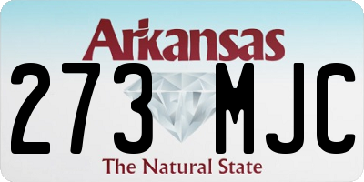 AR license plate 273MJC