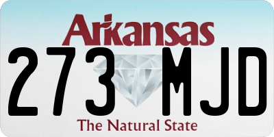 AR license plate 273MJD